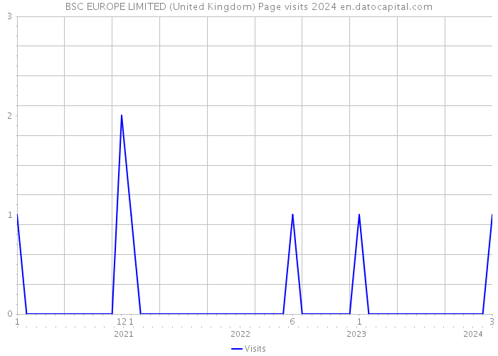 BSC EUROPE LIMITED (United Kingdom) Page visits 2024 