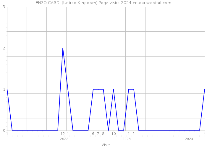 ENZO CARDI (United Kingdom) Page visits 2024 