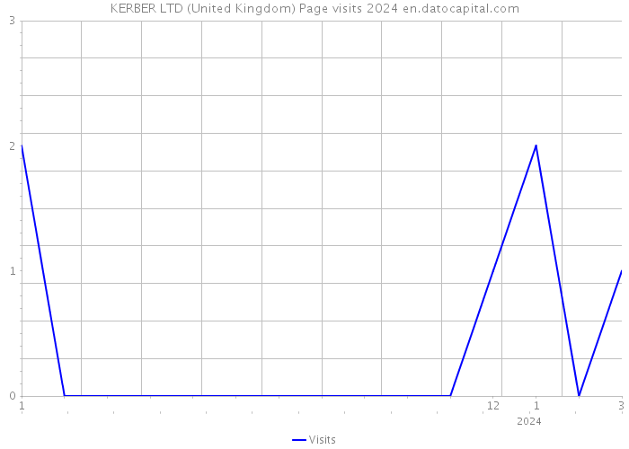 KERBER LTD (United Kingdom) Page visits 2024 