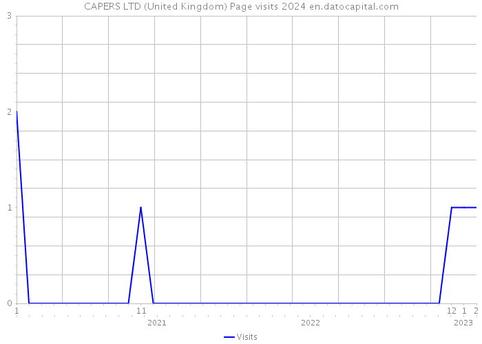 CAPERS LTD (United Kingdom) Page visits 2024 