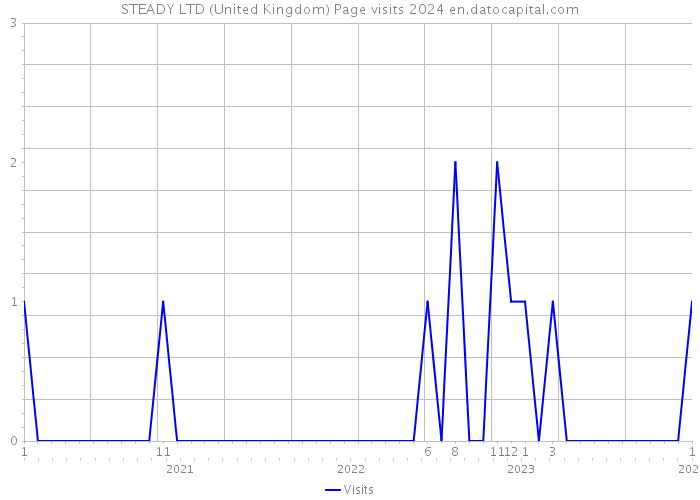 STEADY LTD (United Kingdom) Page visits 2024 