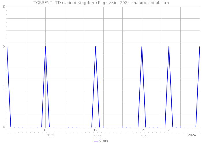 TORRENT LTD (United Kingdom) Page visits 2024 