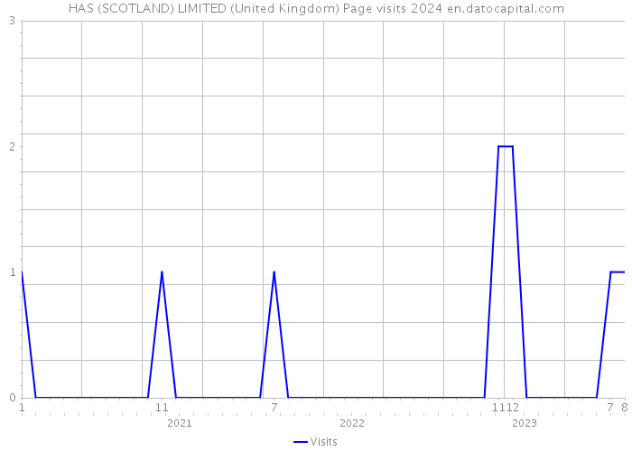 HAS (SCOTLAND) LIMITED (United Kingdom) Page visits 2024 