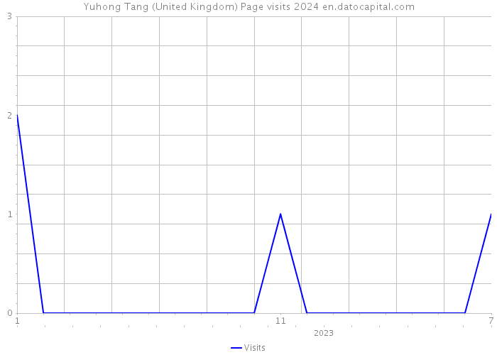 Yuhong Tang (United Kingdom) Page visits 2024 