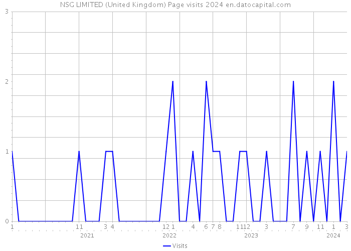 NSG LIMITED (United Kingdom) Page visits 2024 
