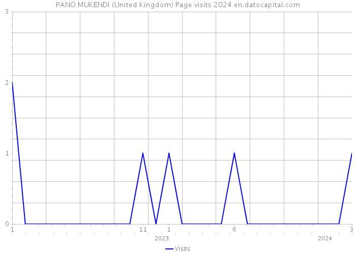PANO MUKENDI (United Kingdom) Page visits 2024 