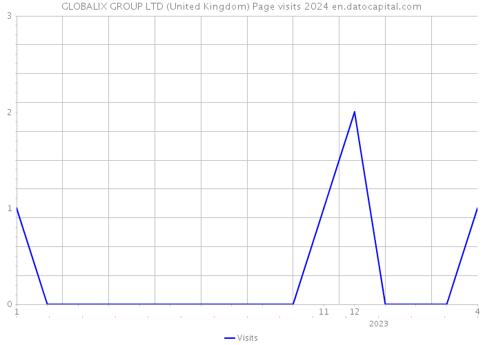 GLOBALIX GROUP LTD (United Kingdom) Page visits 2024 