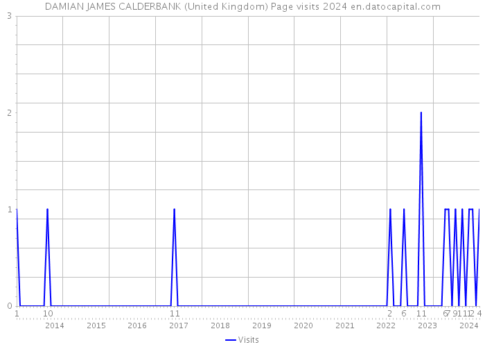 DAMIAN JAMES CALDERBANK (United Kingdom) Page visits 2024 