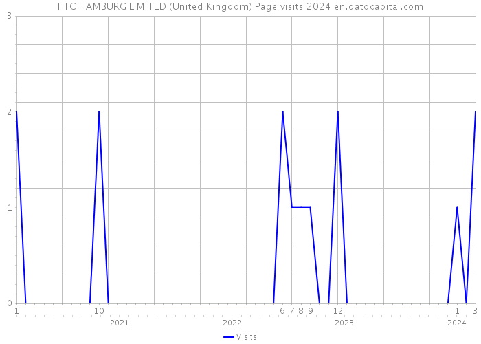 FTC HAMBURG LIMITED (United Kingdom) Page visits 2024 
