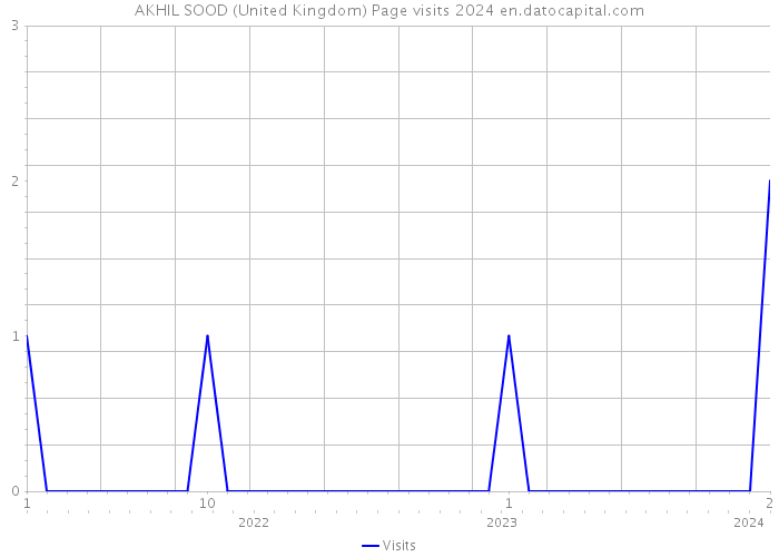 AKHIL SOOD (United Kingdom) Page visits 2024 