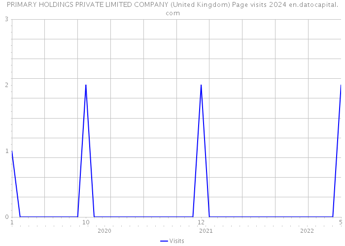 PRIMARY HOLDINGS PRIVATE LIMITED COMPANY (United Kingdom) Page visits 2024 