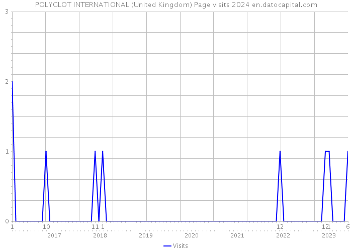 POLYGLOT INTERNATIONAL (United Kingdom) Page visits 2024 