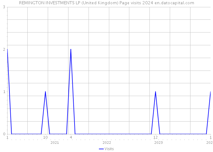 REMINGTON INVESTMENTS LP (United Kingdom) Page visits 2024 