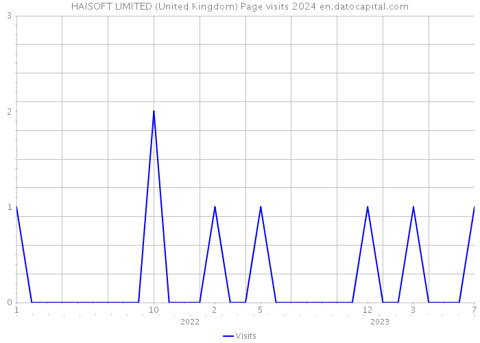 HAISOFT LIMITED (United Kingdom) Page visits 2024 