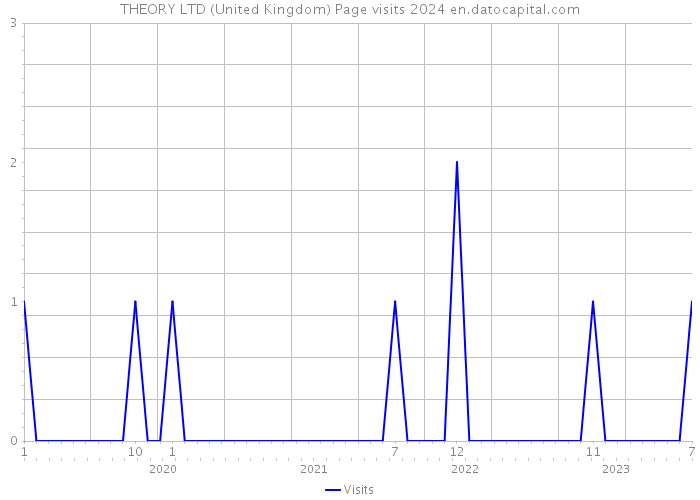 THEORY LTD (United Kingdom) Page visits 2024 