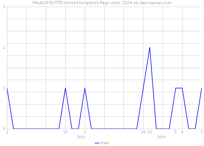 PAULUS RUTTE (United Kingdom) Page visits 2024 