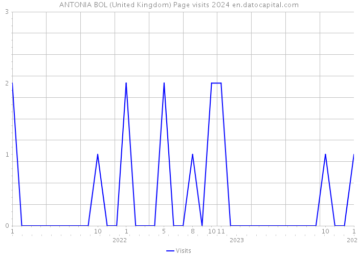 ANTONIA BOL (United Kingdom) Page visits 2024 