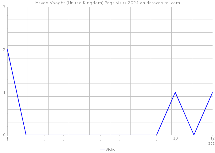 Haydn Vooght (United Kingdom) Page visits 2024 