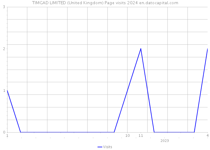TIMGAD LIMITED (United Kingdom) Page visits 2024 