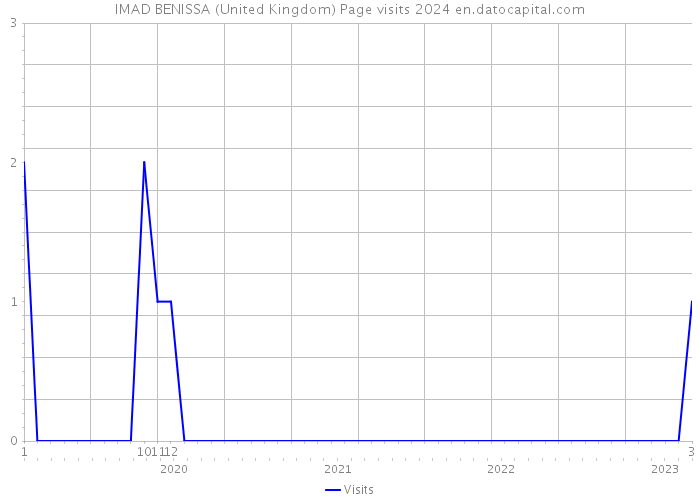 IMAD BENISSA (United Kingdom) Page visits 2024 