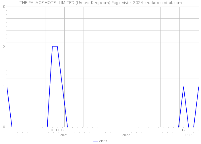 THE PALACE HOTEL LIMITED (United Kingdom) Page visits 2024 