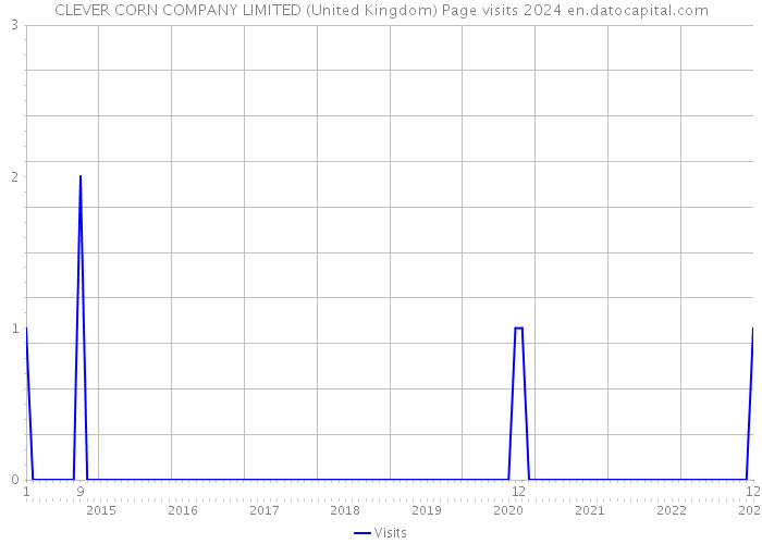 CLEVER CORN COMPANY LIMITED (United Kingdom) Page visits 2024 