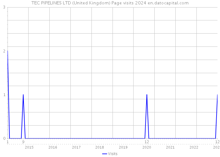 TEC PIPELINES LTD (United Kingdom) Page visits 2024 