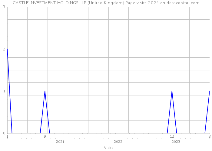 CASTLE INVESTMENT HOLDINGS LLP (United Kingdom) Page visits 2024 