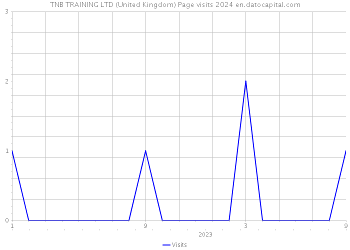TNB TRAINING LTD (United Kingdom) Page visits 2024 