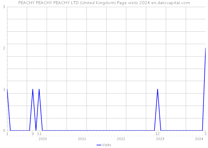 PEACHY PEACHY PEACHY LTD (United Kingdom) Page visits 2024 