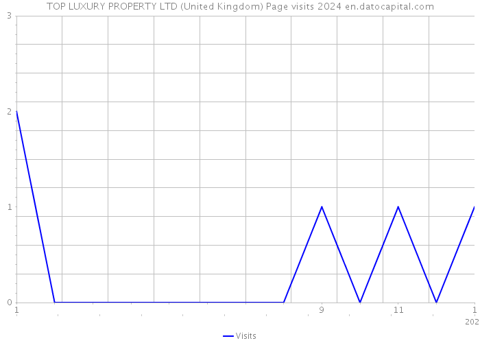 TOP LUXURY PROPERTY LTD (United Kingdom) Page visits 2024 