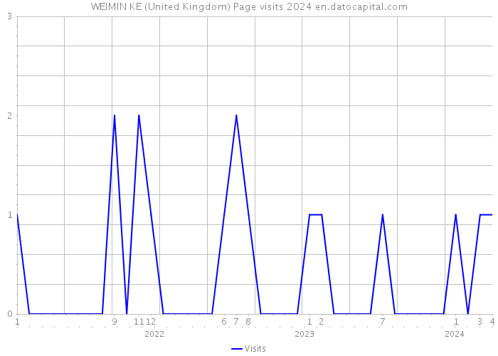 WEIMIN KE (United Kingdom) Page visits 2024 