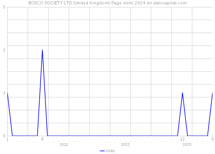 BOSCO SOCIETY LTD (United Kingdom) Page visits 2024 