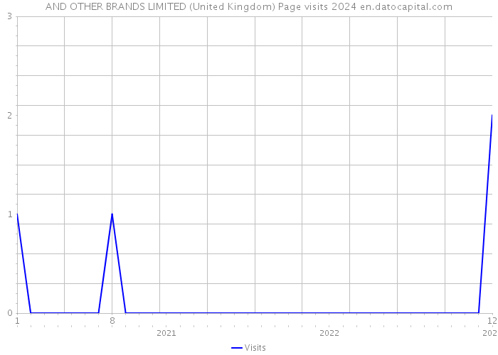 AND OTHER BRANDS LIMITED (United Kingdom) Page visits 2024 