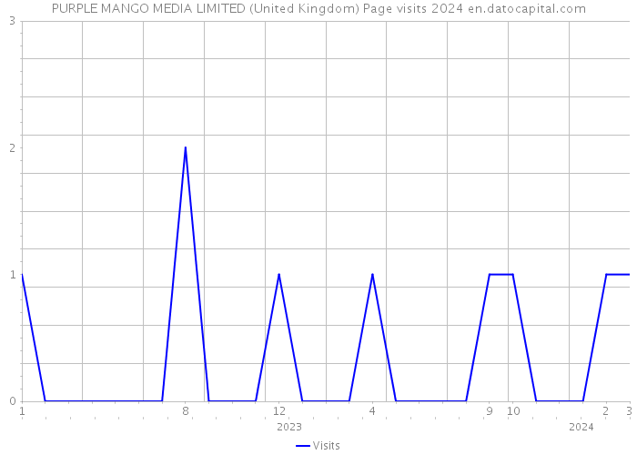PURPLE MANGO MEDIA LIMITED (United Kingdom) Page visits 2024 