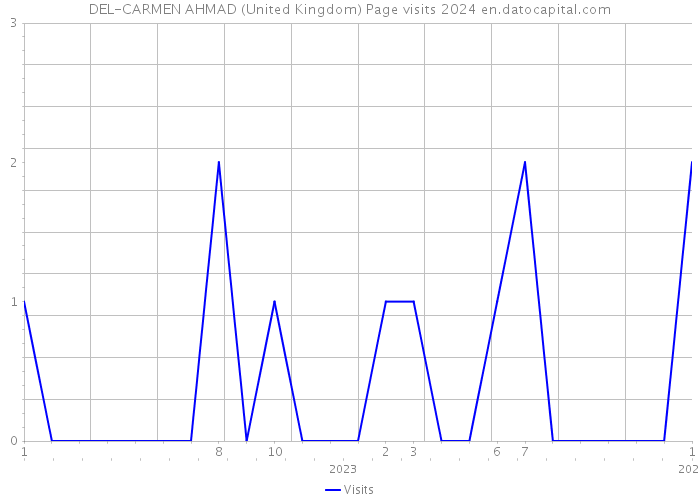 DEL-CARMEN AHMAD (United Kingdom) Page visits 2024 