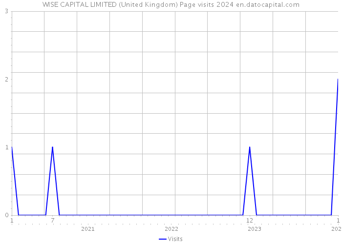 WISE CAPITAL LIMITED (United Kingdom) Page visits 2024 