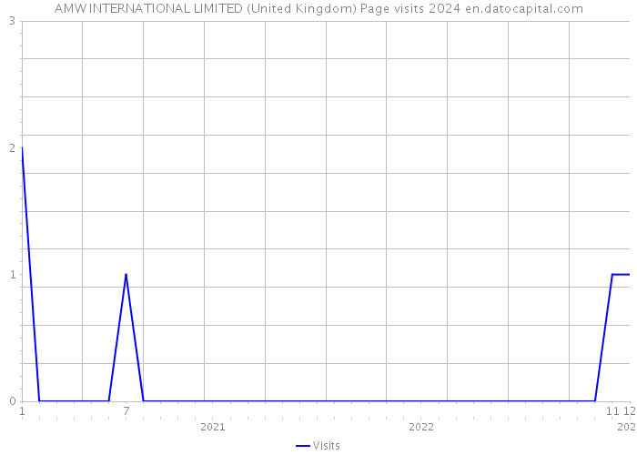 AMW INTERNATIONAL LIMITED (United Kingdom) Page visits 2024 