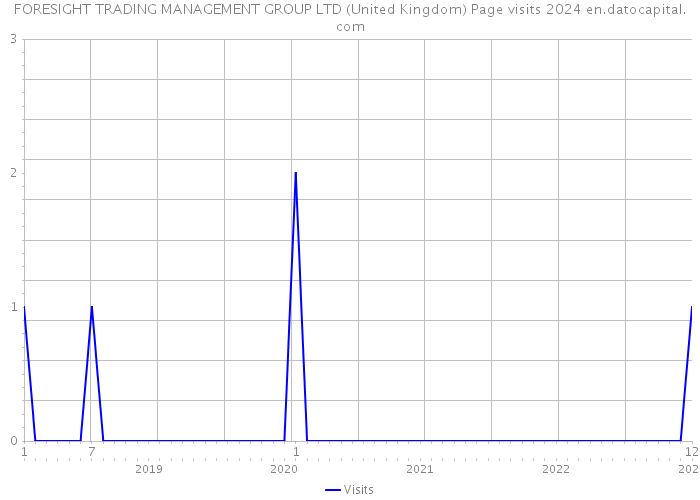 FORESIGHT TRADING MANAGEMENT GROUP LTD (United Kingdom) Page visits 2024 