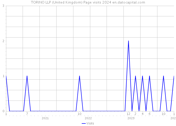 TORINO LLP (United Kingdom) Page visits 2024 