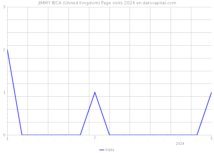 JIMMY BICA (United Kingdom) Page visits 2024 