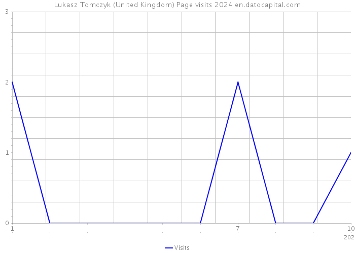 Lukasz Tomczyk (United Kingdom) Page visits 2024 