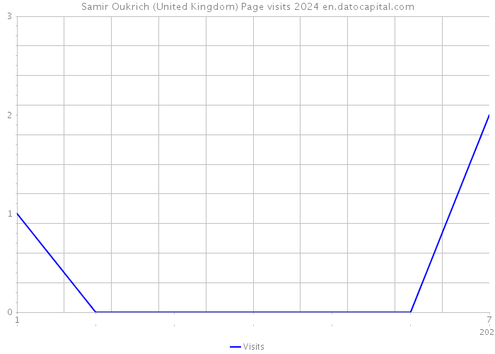 Samir Oukrich (United Kingdom) Page visits 2024 