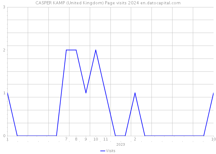 CASPER KAMP (United Kingdom) Page visits 2024 