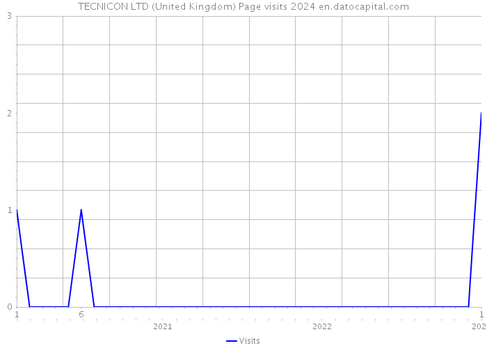 TECNICON LTD (United Kingdom) Page visits 2024 