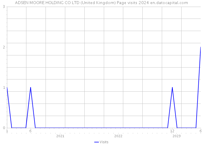 ADSEN MOORE HOLDING CO LTD (United Kingdom) Page visits 2024 
