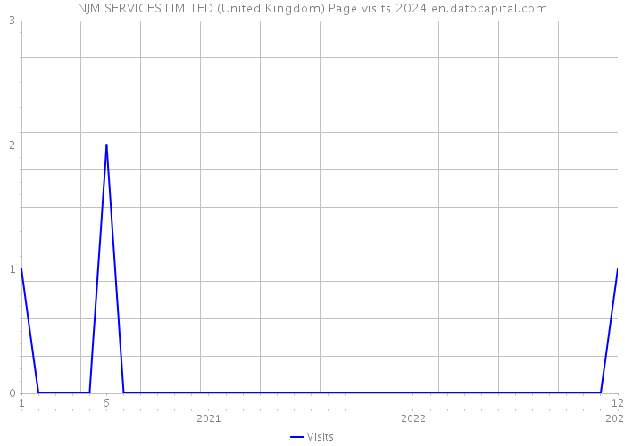 NJM SERVICES LIMITED (United Kingdom) Page visits 2024 