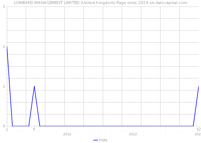 LOMBARD MANAGEMENT LIMITED (United Kingdom) Page visits 2024 