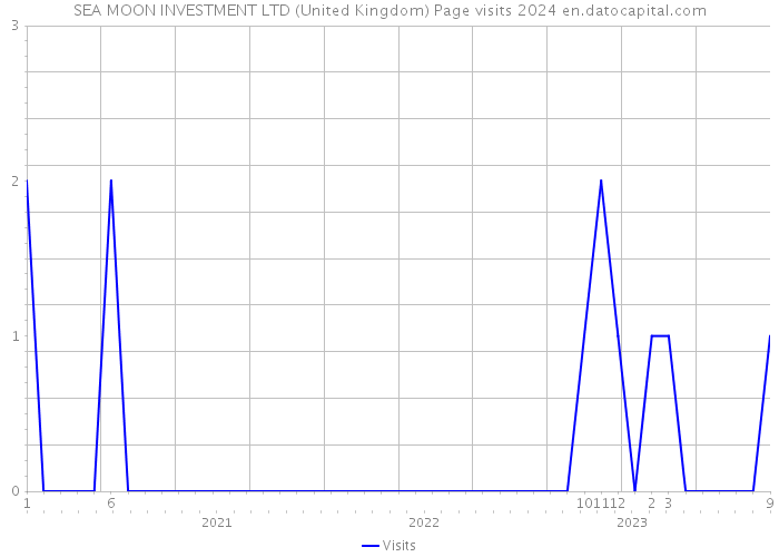 SEA MOON INVESTMENT LTD (United Kingdom) Page visits 2024 