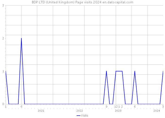 BDP LTD (United Kingdom) Page visits 2024 